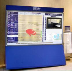液晶ディスプレー付き案内ボードに変身
