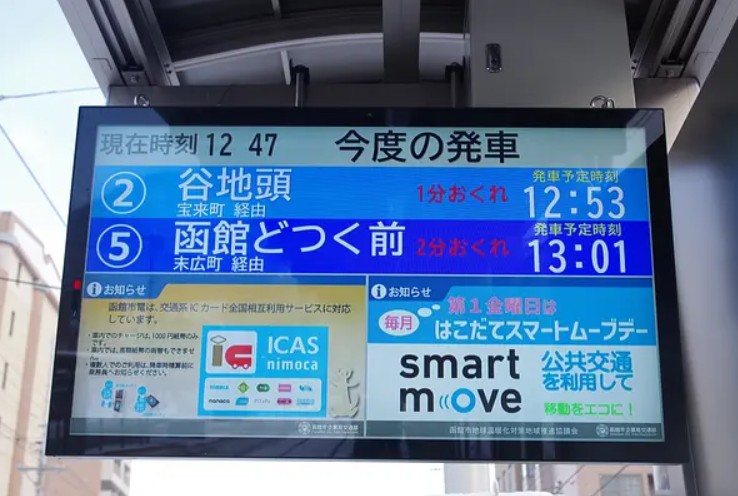 43インチ防水高輝度LCD路面電車向け